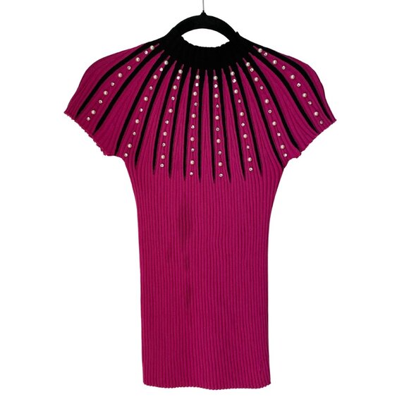 Unique Embellished Knit Top - Picture 2 of 4